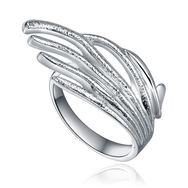 Silver Strands Splash Ring