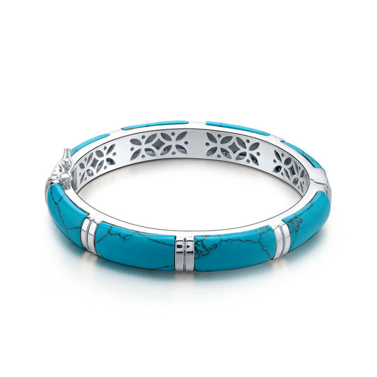 Sterling Silver Turquoise Bangle Bracelet